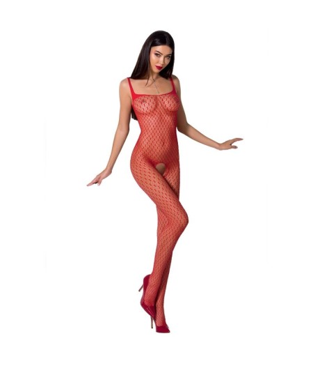 PASSION WOMAN BS071 BODYSTOCKING ROJO TALLA UNICA