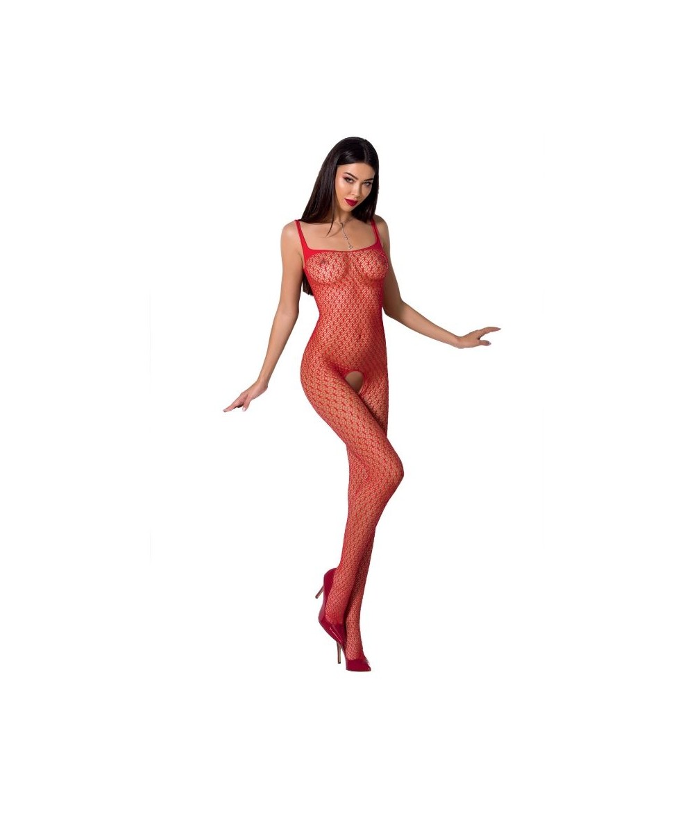 PASSION WOMAN BS071 BODYSTOCKING ROJO TALLA UNICA