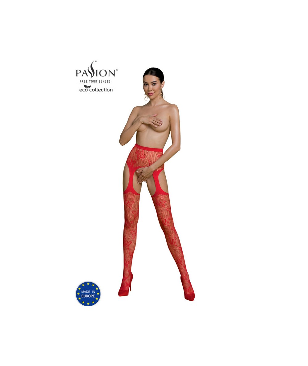 PASSION - ECO COLLECTION BODYSTOCKING ECO S001 ROJO