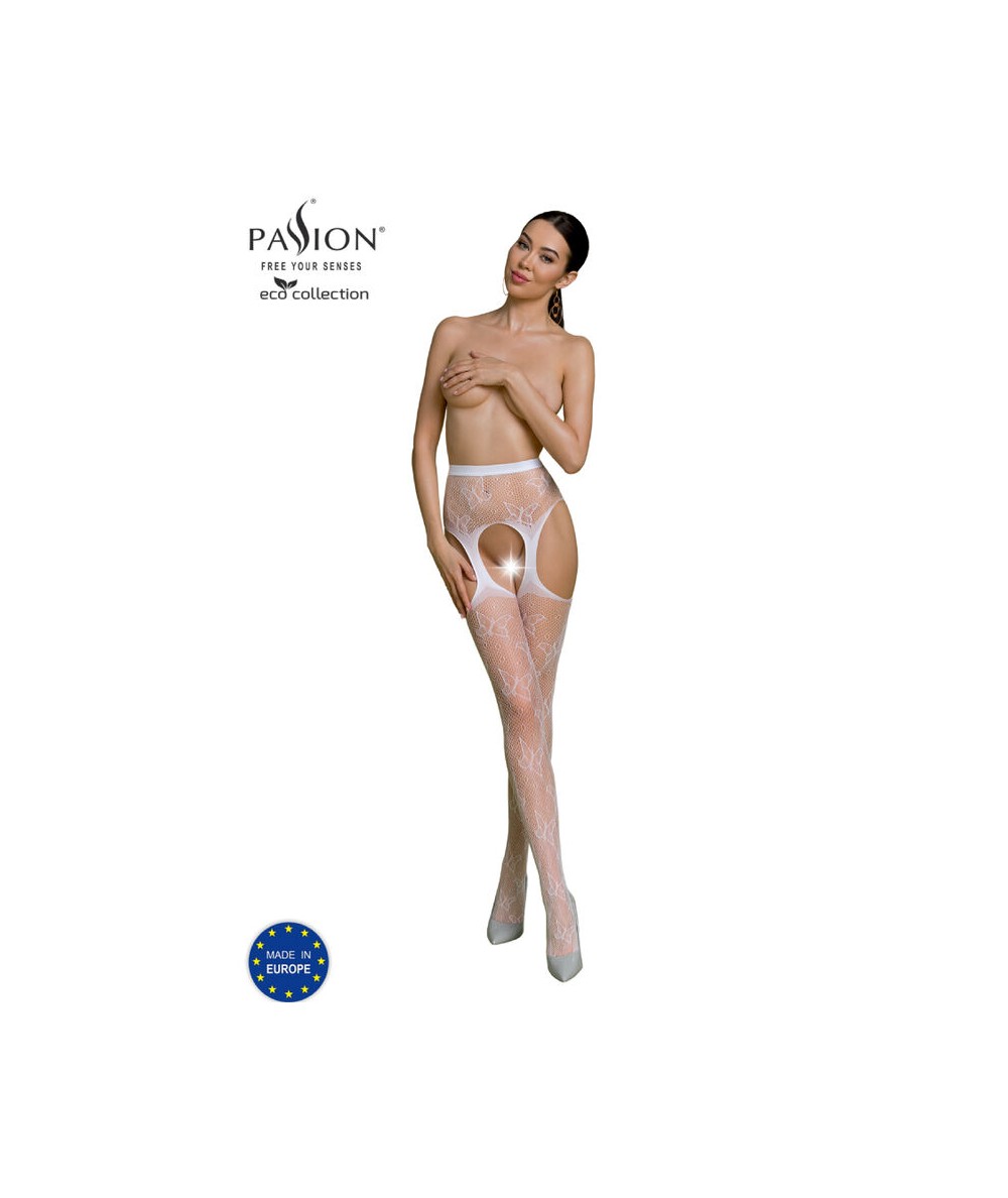 PASSION - ECO COLLECTION BODYSTOCKING ECO S001 BLANCO