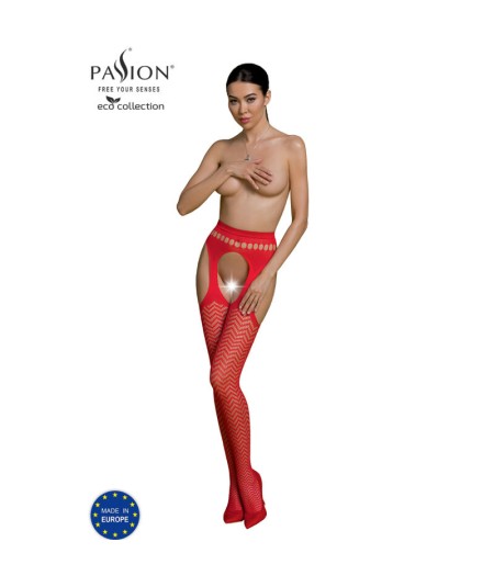 PASSION - ECO COLLECTION BODYSTOCKING ECO S002 ROJO