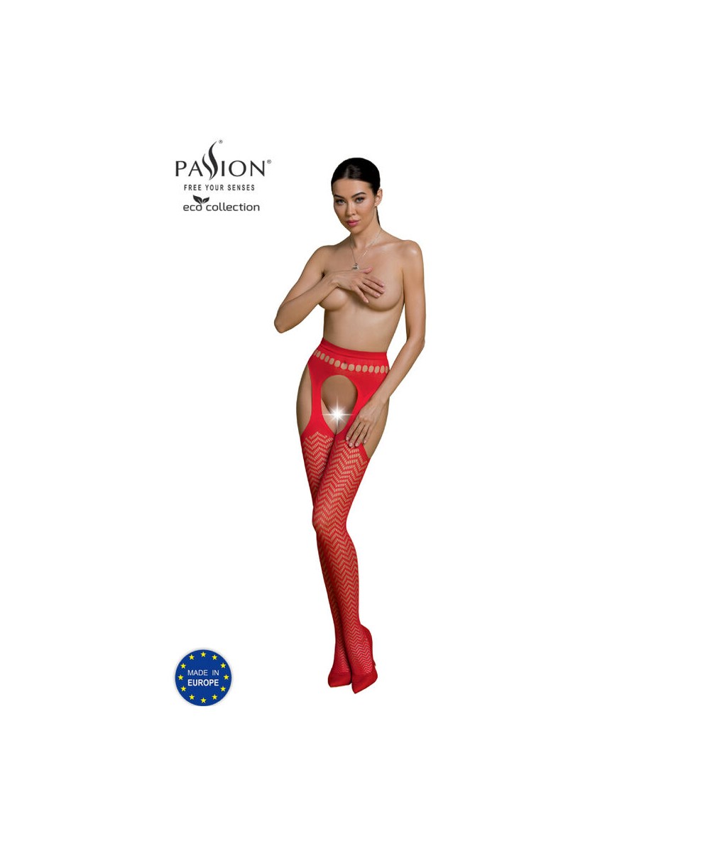 PASSION - ECO COLLECTION BODYSTOCKING ECO S002 ROJO