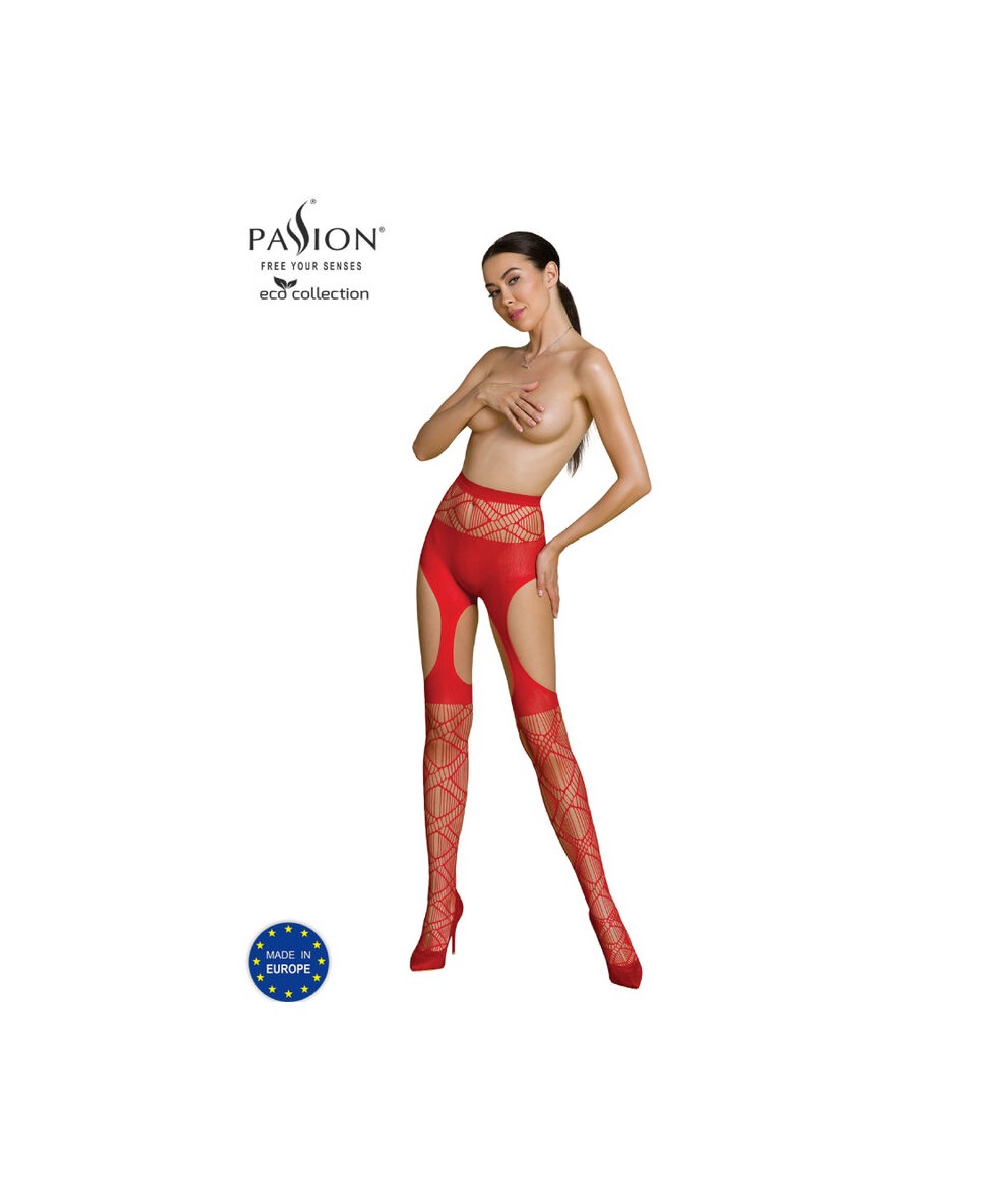 PASSION - ECO COLLECTION BODYSTOCKING ECO S005 ROJO