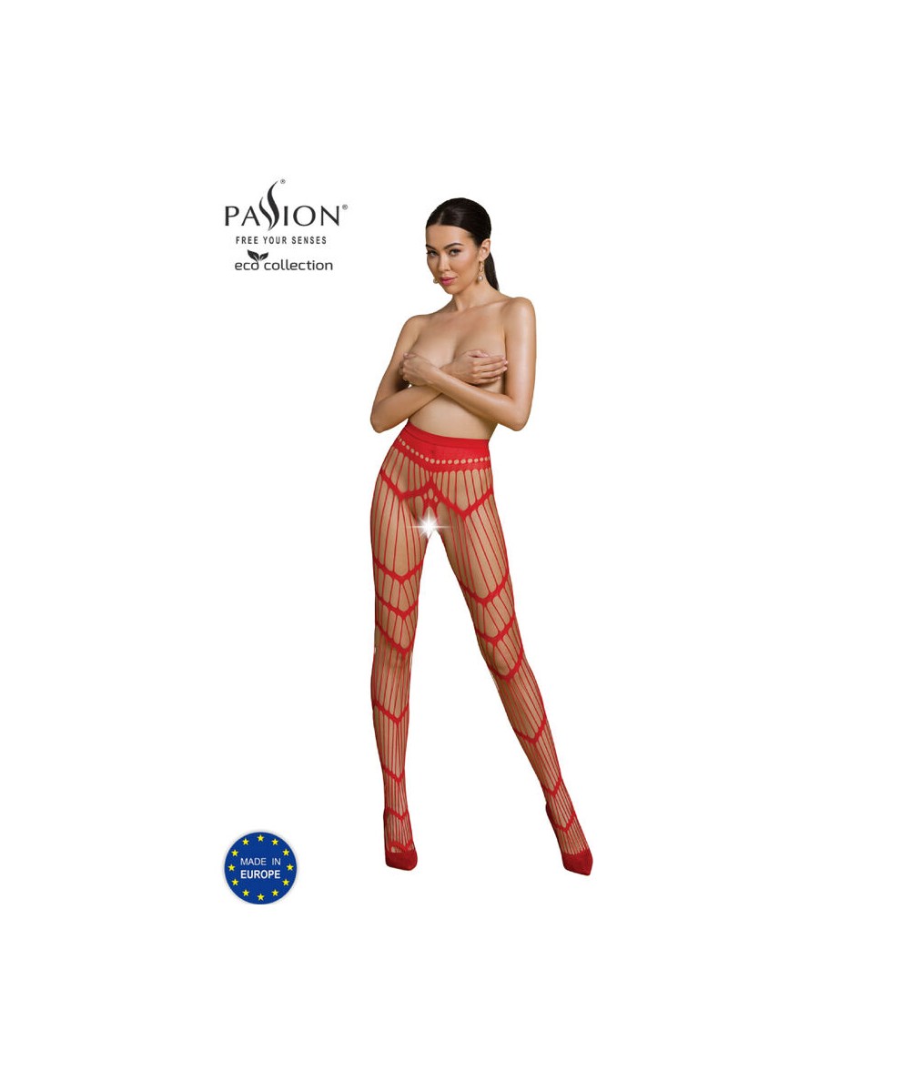 PASSION - ECO COLLECTION BODYSTOCKING ECO S006 ROJO