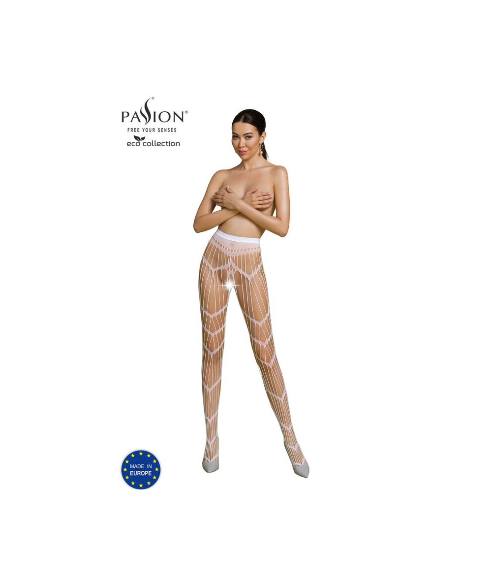 PASSION - ECO COLLECTION BODYSTOCKING ECO S006 BLANCO