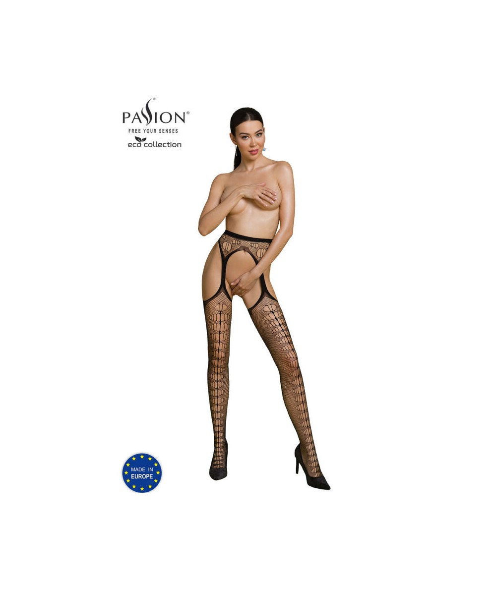 PASSION - ECO COLLECTION BODYSTOCKING ECO S008 NEGRO