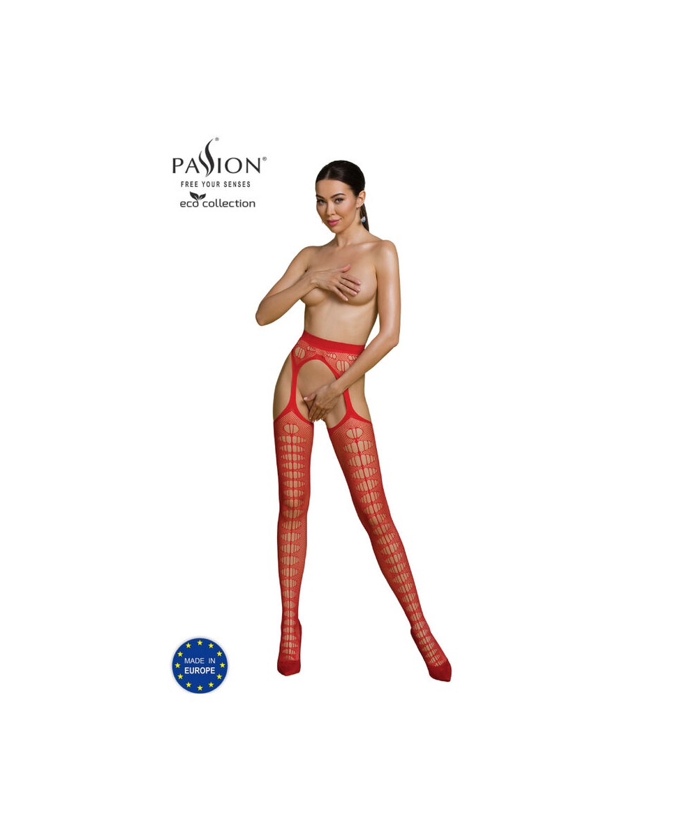 PASSION - ECO COLLECTION BODYSTOCKING ECO S008 ROJO