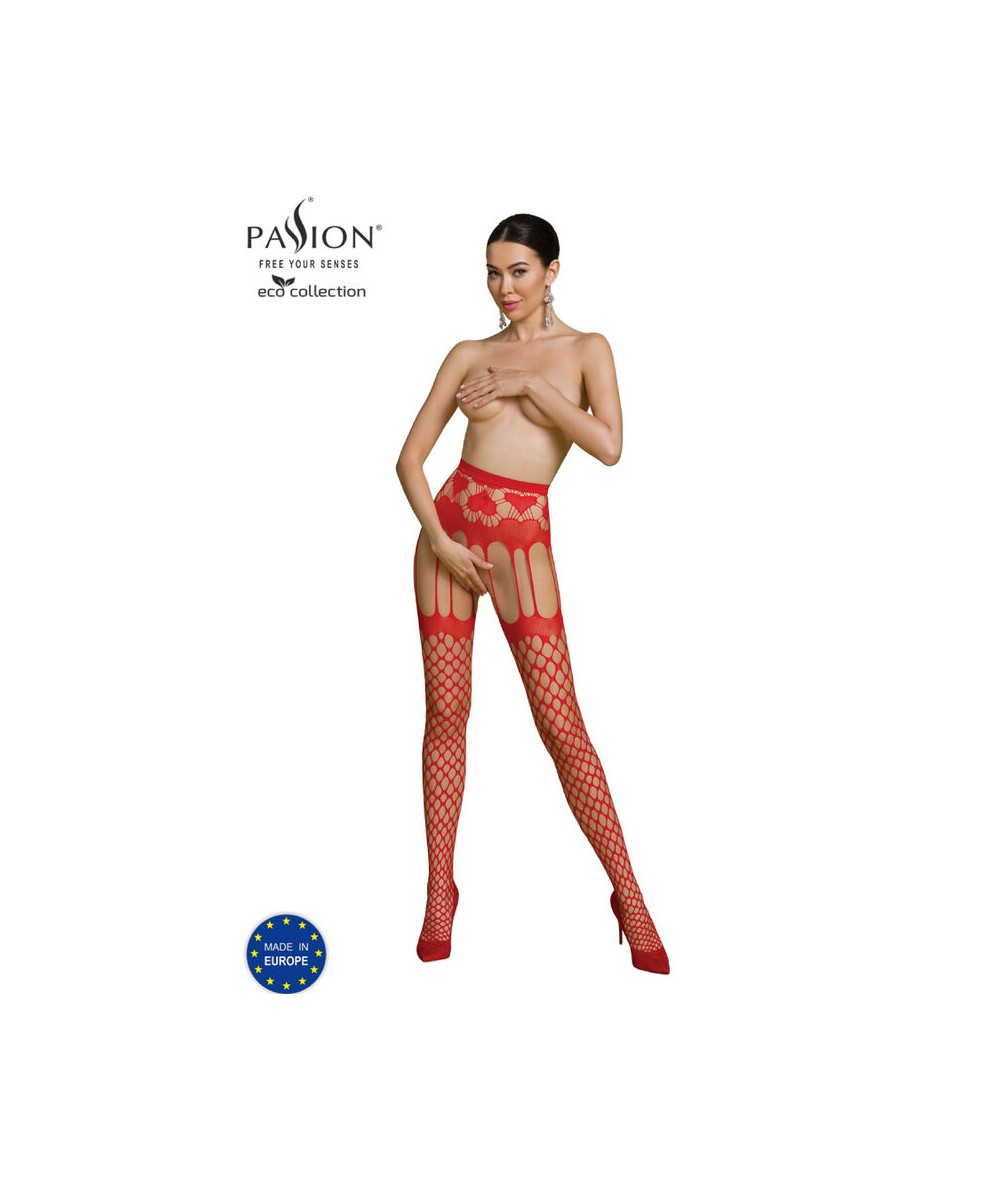 PASSION - ECO COLLECTION BODYSTOCKING ECO S009 ROJO