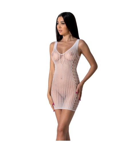 PASSION - BS097 BODYSTOCKING BLANCO TALLA UNICA