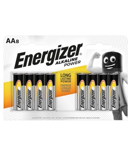 ENERGIZER ALKALINE POWER PILA ALCALINA AA LR6 BLISTER*8