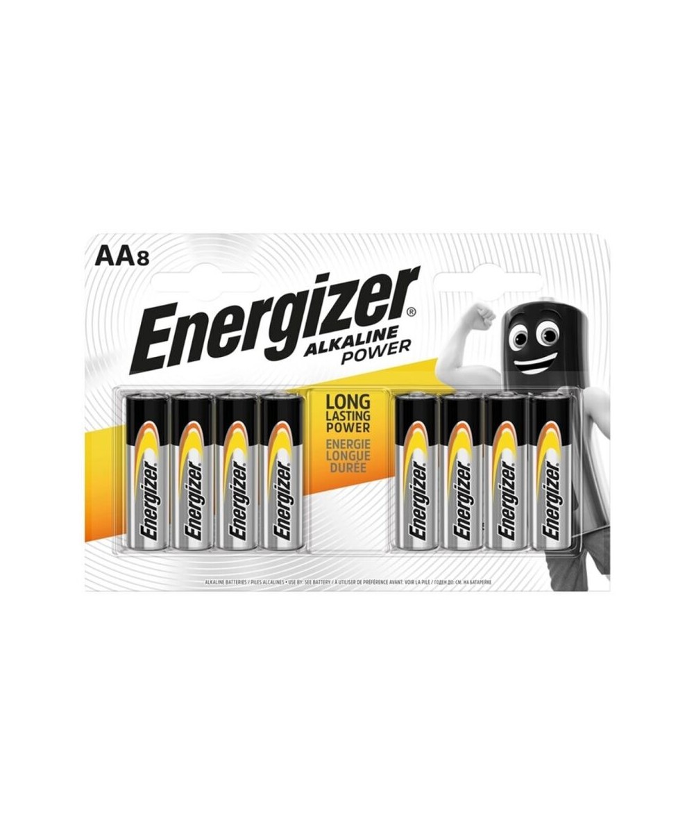 ENERGIZER ALKALINE POWER PILA ALCALINA AA LR6 BLISTER*8