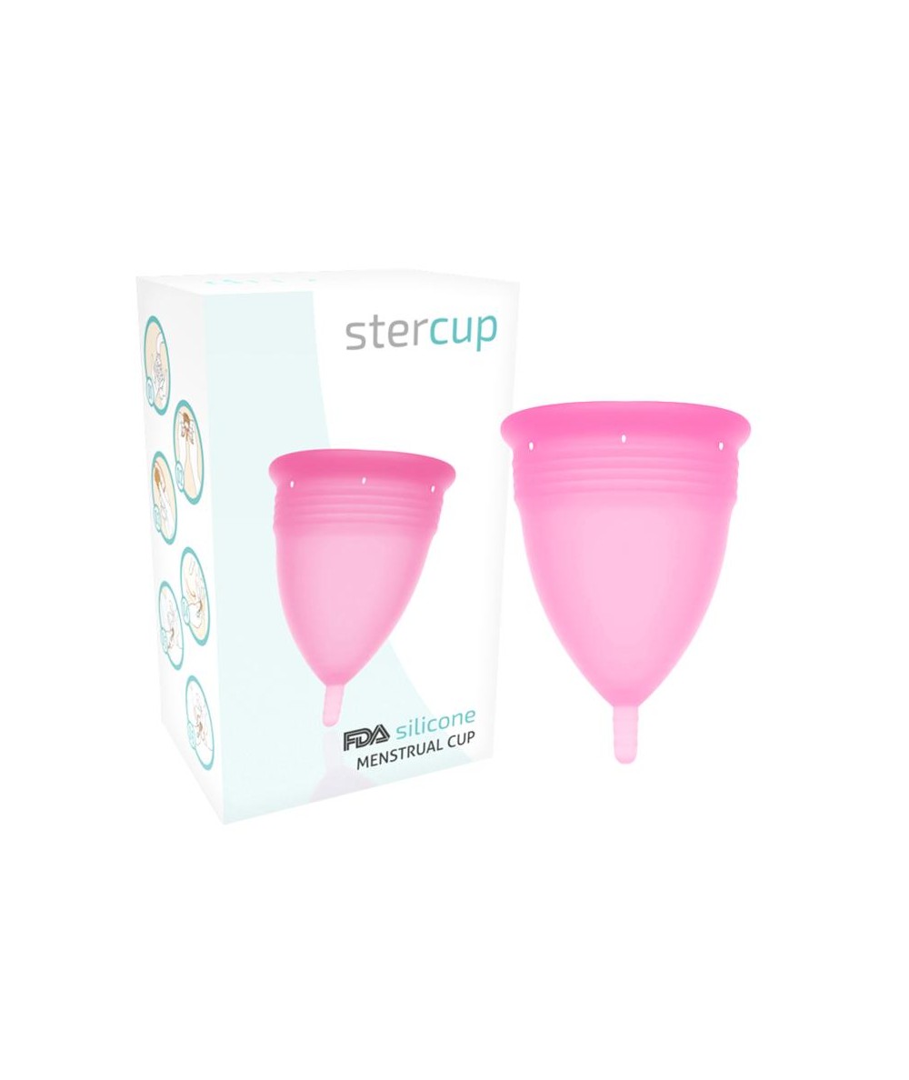 STERCUP COPA MENSTRUAL FDA SILICONE  TALLA L ROSA