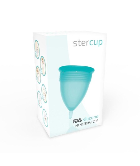 STERCUP COPA MENSTRUAL FDA SILICONE  TALLA L AQUAMARINE