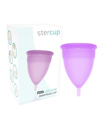 STERCUP COPA MENSTRUAL FDA SILICONE  TALLA L LILA