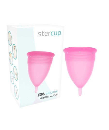 STERCUP COPA MENSTRUAL FDA SILICONE  TALLA S ROSA