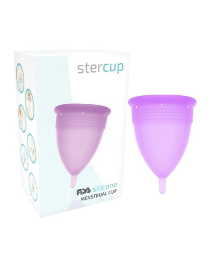 STERCUP COPA MENSTRUAL FDA SILICONE  TALLA S LILA