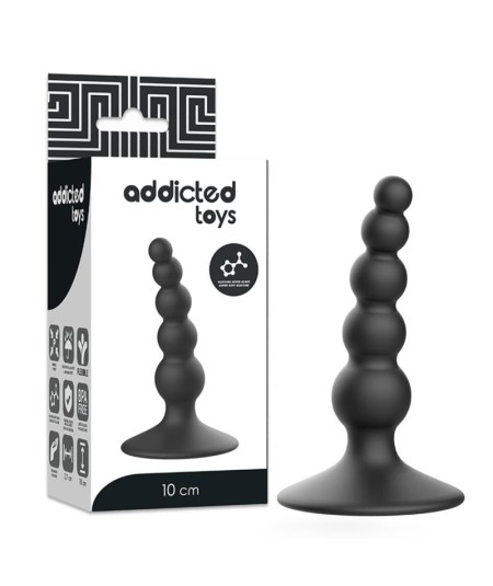 ADDICTED TOYS ANAL SEXUAL PLUG 10CM NEGRO