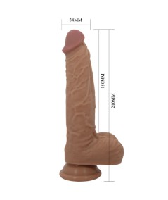 PRETTY LOVE - JONATHAN DILDO SILICONA 3 VIBRACIONES + 3 MEDIDAS INSERCIÓN CONTROL REMOTO 21 CM