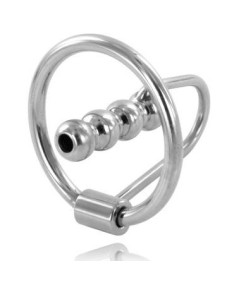 METALHARD ANILLO GLANDE CON PLUG URETRAL 28MM