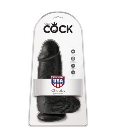 KING COCK - PENE REALISTICO CHUBBY 23 CM NEGRO