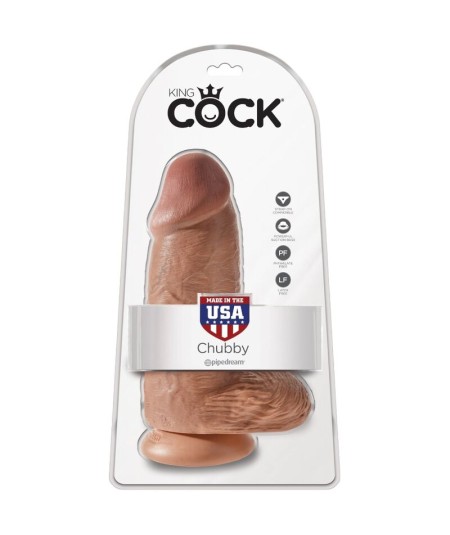 KING COCK - PENE REALISTICO CHUBBY 23 CM CARAMELO