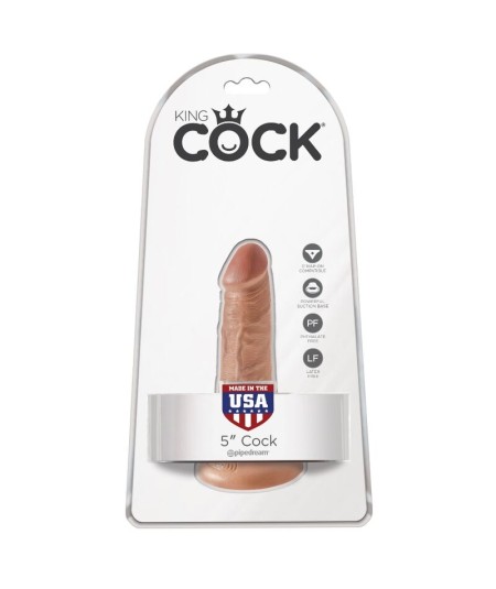 KING COCK - PENE REALISTICO 12 CM CARAMELO