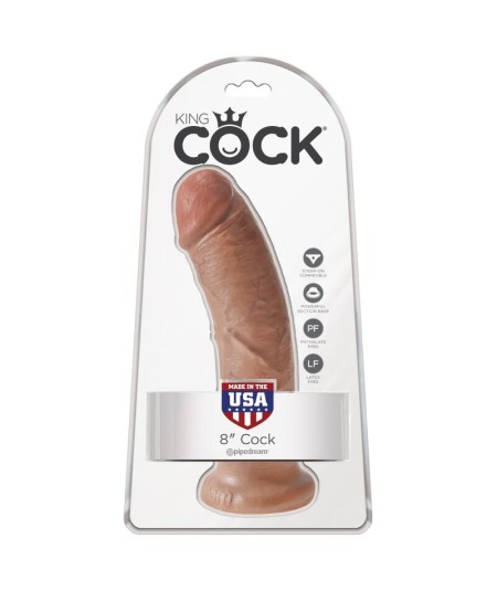 KING COCK - PENE REALISTICO 19.5 CM CARAMELO