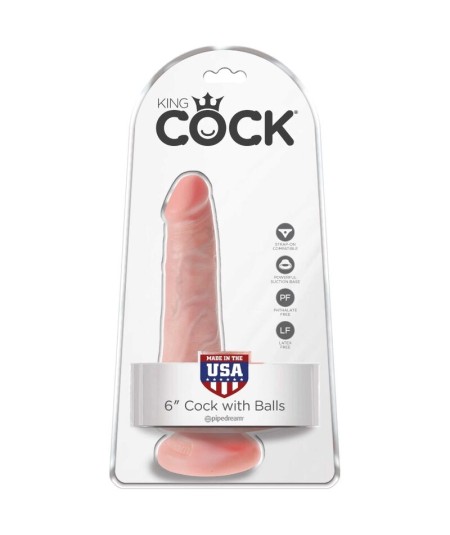 KING COCK - PENE REALISTICO CON TESTICULOS 13.5 CM NATURAL