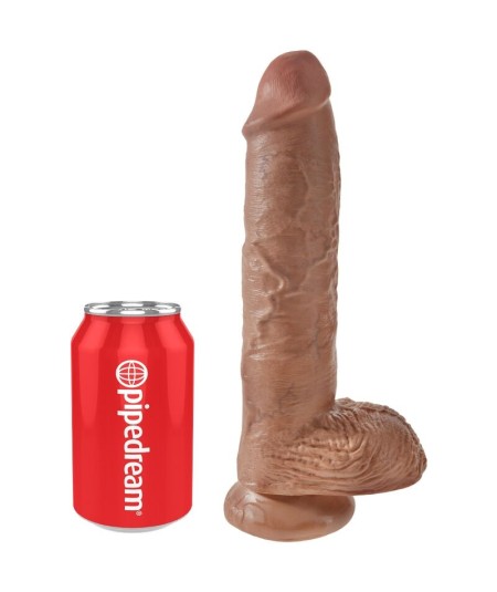 KING COCK - PENE REALISTICO CON TESTICULOS 19.8 CM CARAMELO