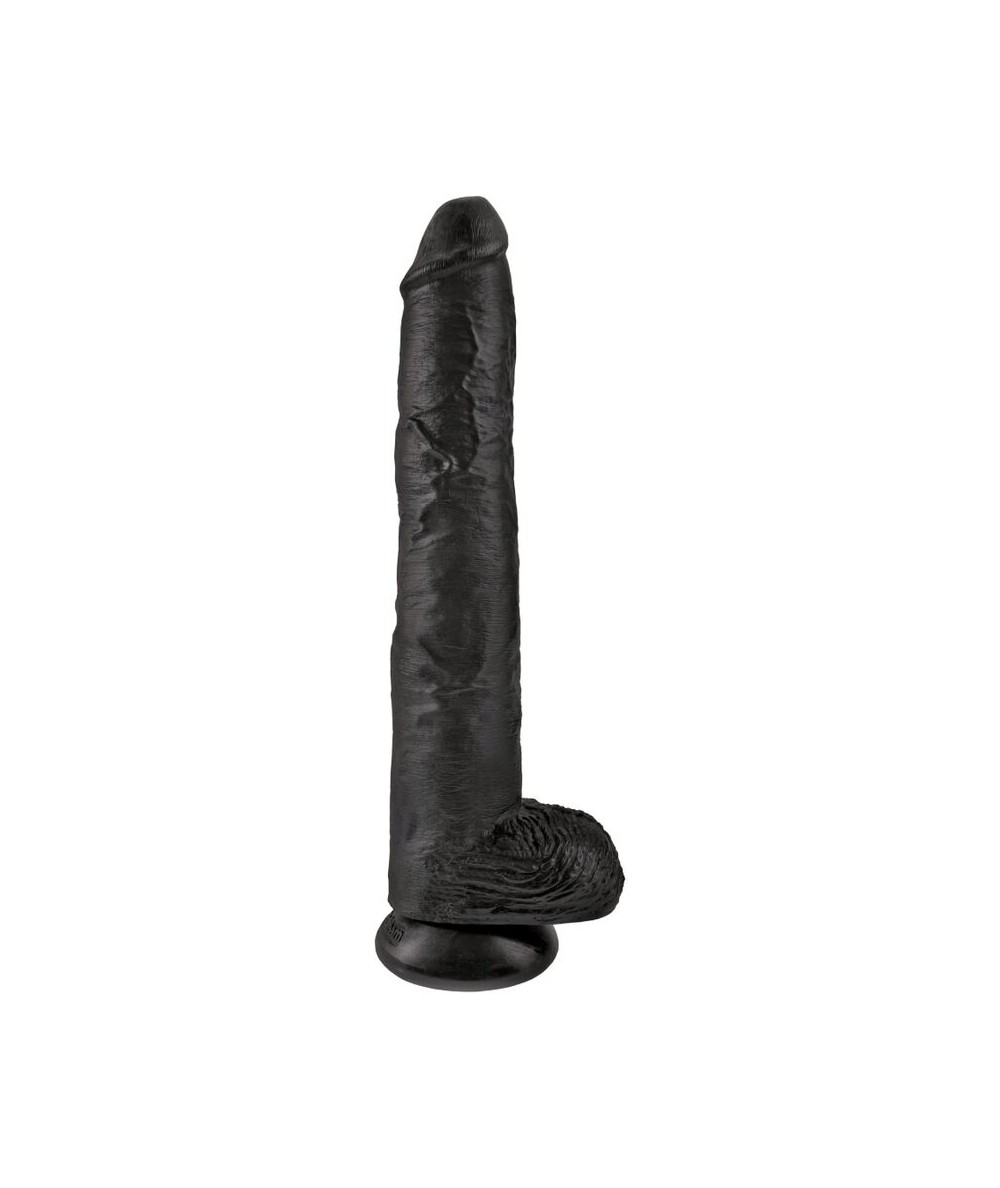 KING COCK - PENE REALISTICO CON TESTICULOS 30.5 CM NEGRO