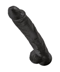 KING COCK - PENE REALISTICO CON TESTICULOS 30.5 CM NEGRO