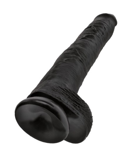 KING COCK - PENE REALISTICO CON TESTICULOS 30.5 CM NEGRO