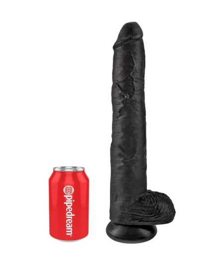 KING COCK - PENE REALISTICO CON TESTICULOS 30.5 CM NEGRO