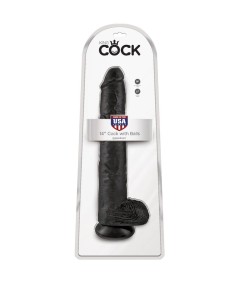 KING COCK - PENE REALISTICO CON TESTICULOS 30.5 CM NEGRO