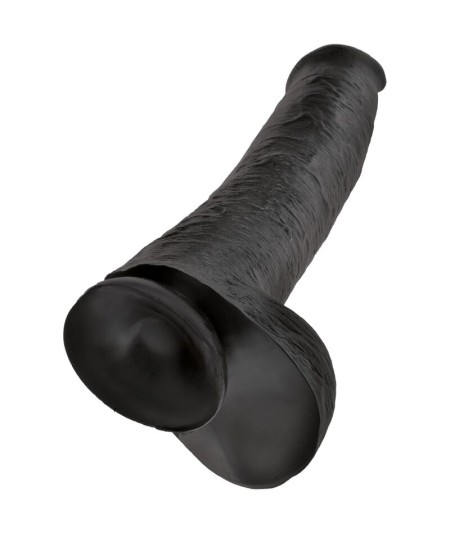 KING COCK - PENE REALISTICO CON TESTICULOS 34.2 CM NEGRO