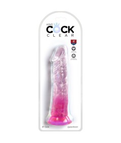 KING COCK CLEAR - PENE REALISTICO  19.7 CM ROSA