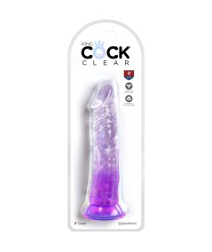 KING COCK CLEAR - PENE REALISTICO 19.7 CM MORADO