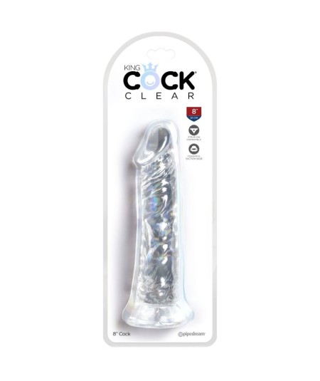 KING COCK CLEAR - PENE REALISTICO 19.7 CM TRANSPARENTE