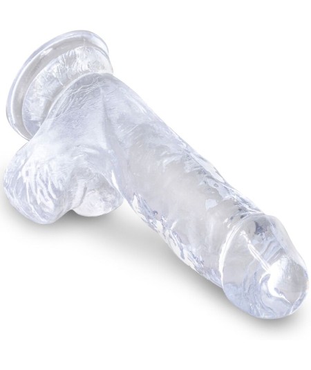 KING COCK CLEAR - PENE REALISTICO CON TESTICULOS 10.1 CM TRANSPARENTE