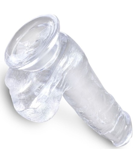 KING COCK CLEAR - PENE REALISTICO CON TESTICULOS 13.5 CM TRANSPARENTE