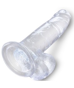 KING COCK CLEAR - PENE REALISTICO CON TESTICULOS 15.2 CM TRANSPARENTE