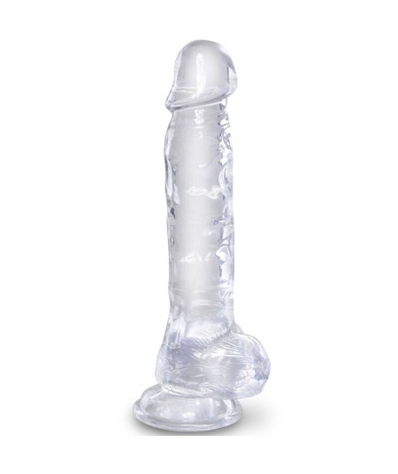 KING COCK CLEAR - PENE REALISTICO CON TESTICULOS 16.5 CM TRANSPARENTE