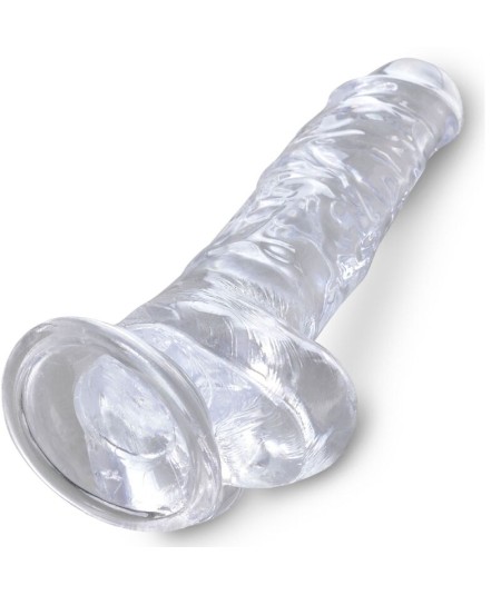 KING COCK CLEAR - PENE REALISTICO CON TESTICULOS 16.5 CM TRANSPARENTE