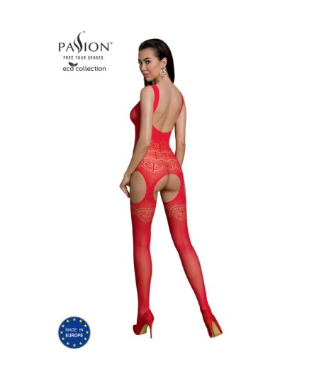 PASSION - ECO COLLECTION BODYSTOCKING ECO BS005 ROJO