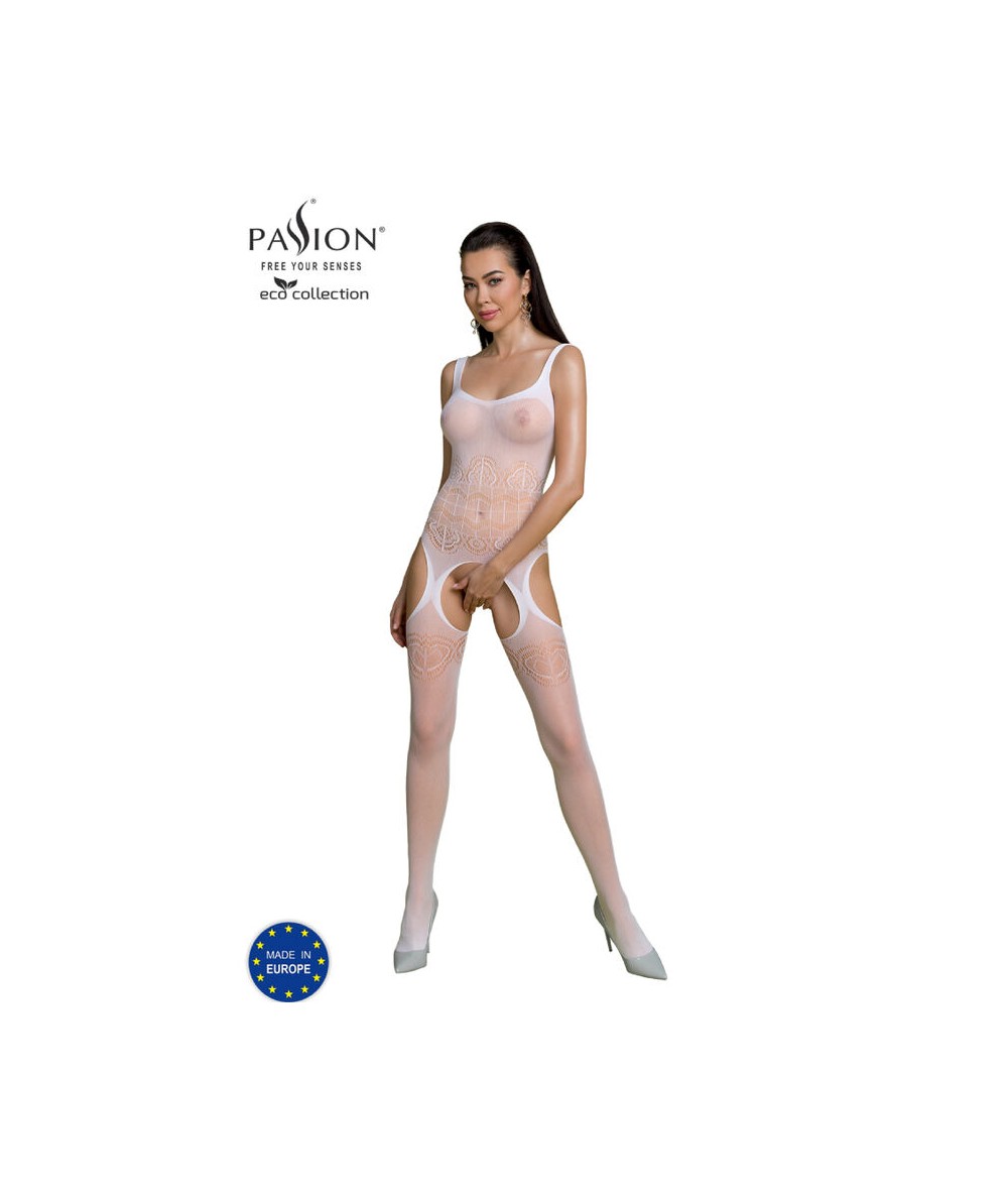 PASSION - ECO COLLECTION BODYSTOCKING ECO BS005 BLANCO