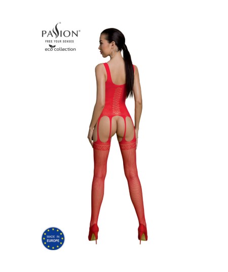 PASSION - ECO COLLECTION BODYSTOCKING ECO BS007 ROJO