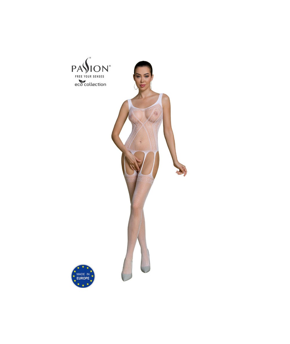 PASSION - ECO COLLECTION BODYSTOCKING ECO BS007 BLANCO