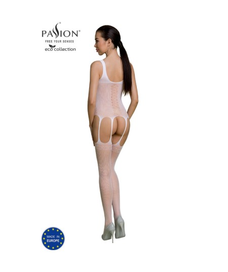 PASSION - ECO COLLECTION BODYSTOCKING ECO BS007 BLANCO