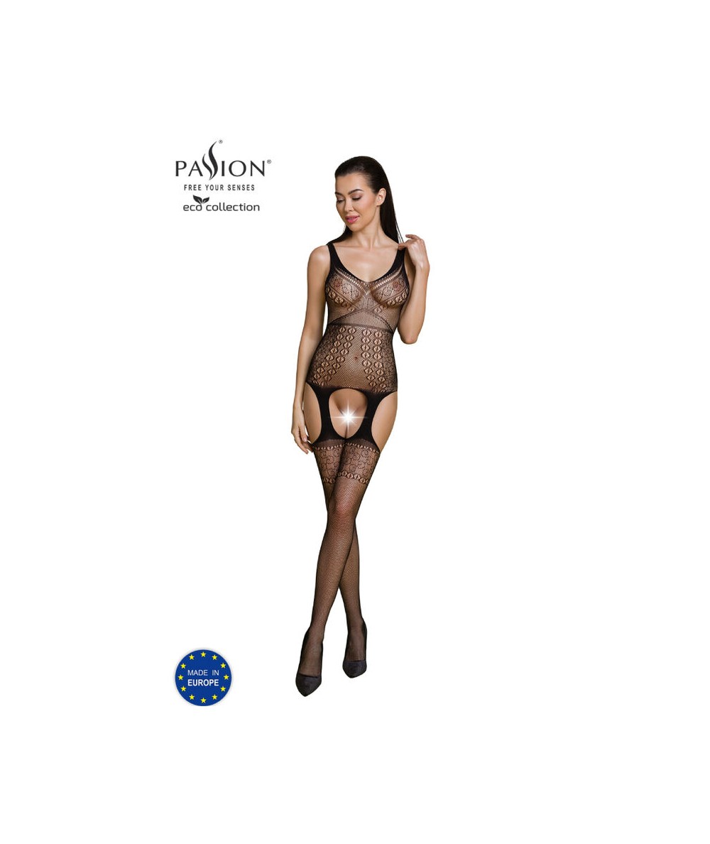 PASSION - ECO COLLECTION BODYSTOCKING ECO BS010 NEGRO