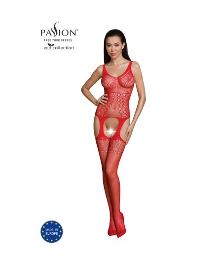 PASSION - ECO COLLECTION BODYSTOCKING ECO BS010 ROJO